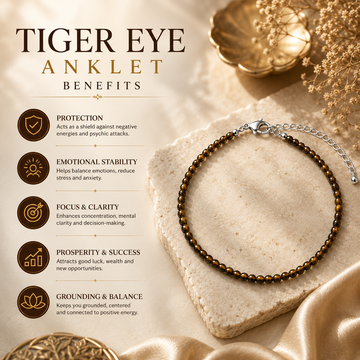 Tiger Eye Anklet - 5