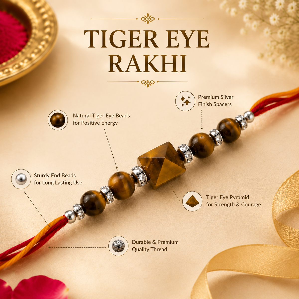 Tiger Eye Rakhi