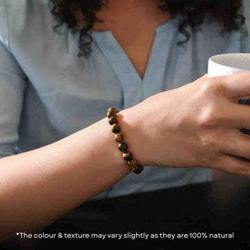 Natural Tiger Eye Bracelet – Stone of Courage & Protection - 2