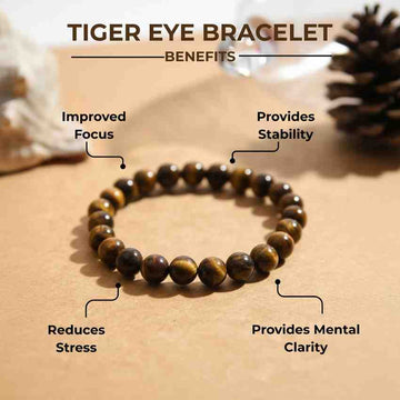 Natural Tiger Eye Bracelet – Stone of Courage & Protection - 3