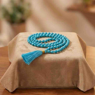 Natural Turquoise (Firoza) Mala – Stone of Healing & Communication - 1