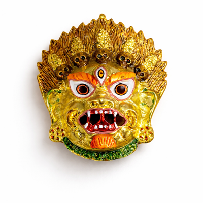 Kirtimukh  Wall Decor |  Golden Yellow