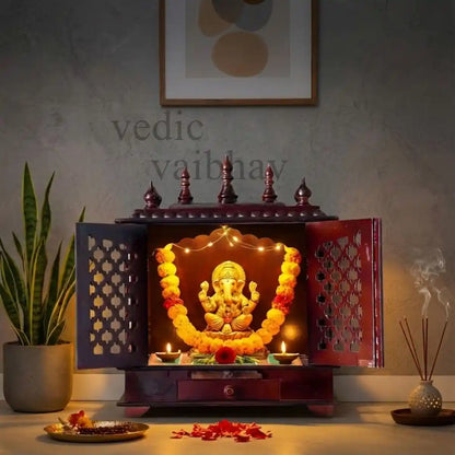 Wooden Devotional Temple for Home
