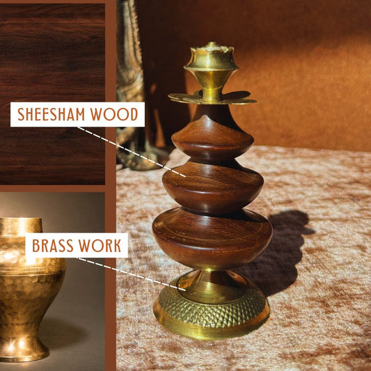 Wooden Home Decorative Single Agar Batti Stand Showpiece