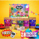 🌸 Vrindavan Organic Divine Holi Colors (Box)– Grand Family Pack (20 Colors | 1600g) with free Japa Counter