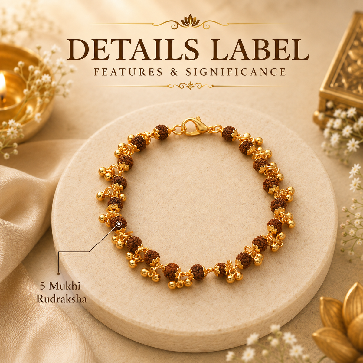 Rudraksha Bracelet for Women