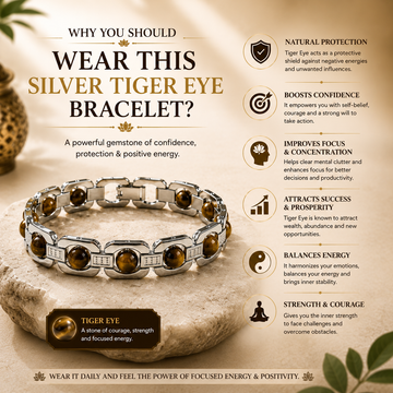 Silver Tiger Eye Bracelet - 2