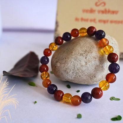 Aries Natural Multi Stones Bracelet