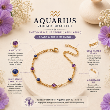Aquarius Zodiac Bracelet for Women - 3