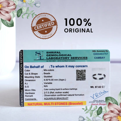 Aquarius Bracelet Natural Multi Stones