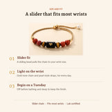 Aries Zodiac Slider Bracelet for Women, size and fit