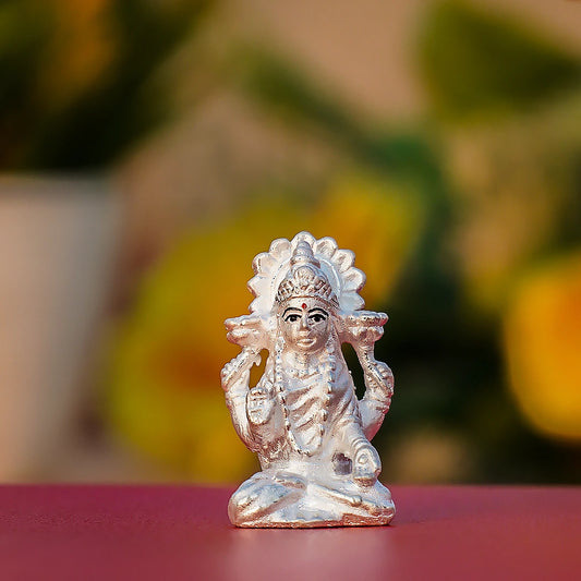 Laxmi Ganesh Ji Idol Set – 999 Pure Silver