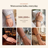 Blue Tulip Bracelet, worn across India