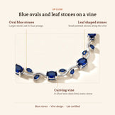 Blue Tulip Bracelet, up close