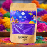Organic Blue Gulal – Divine Blessings of Shri Banke Bihari Ji (80 g)