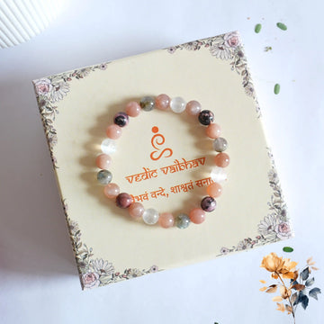 Natural Multi-Stone Cancer Bracelet - 2