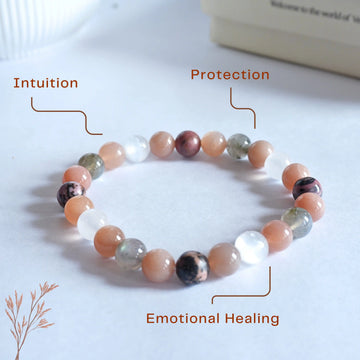 Natural Multi-Stone Cancer Bracelet - 3