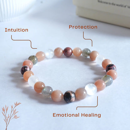 Natural Multi-Stone Cancer Bracelet