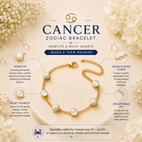 Cancer Zodiac Bracelet for Women