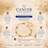 Cancer Zodiac Bracelet for Women