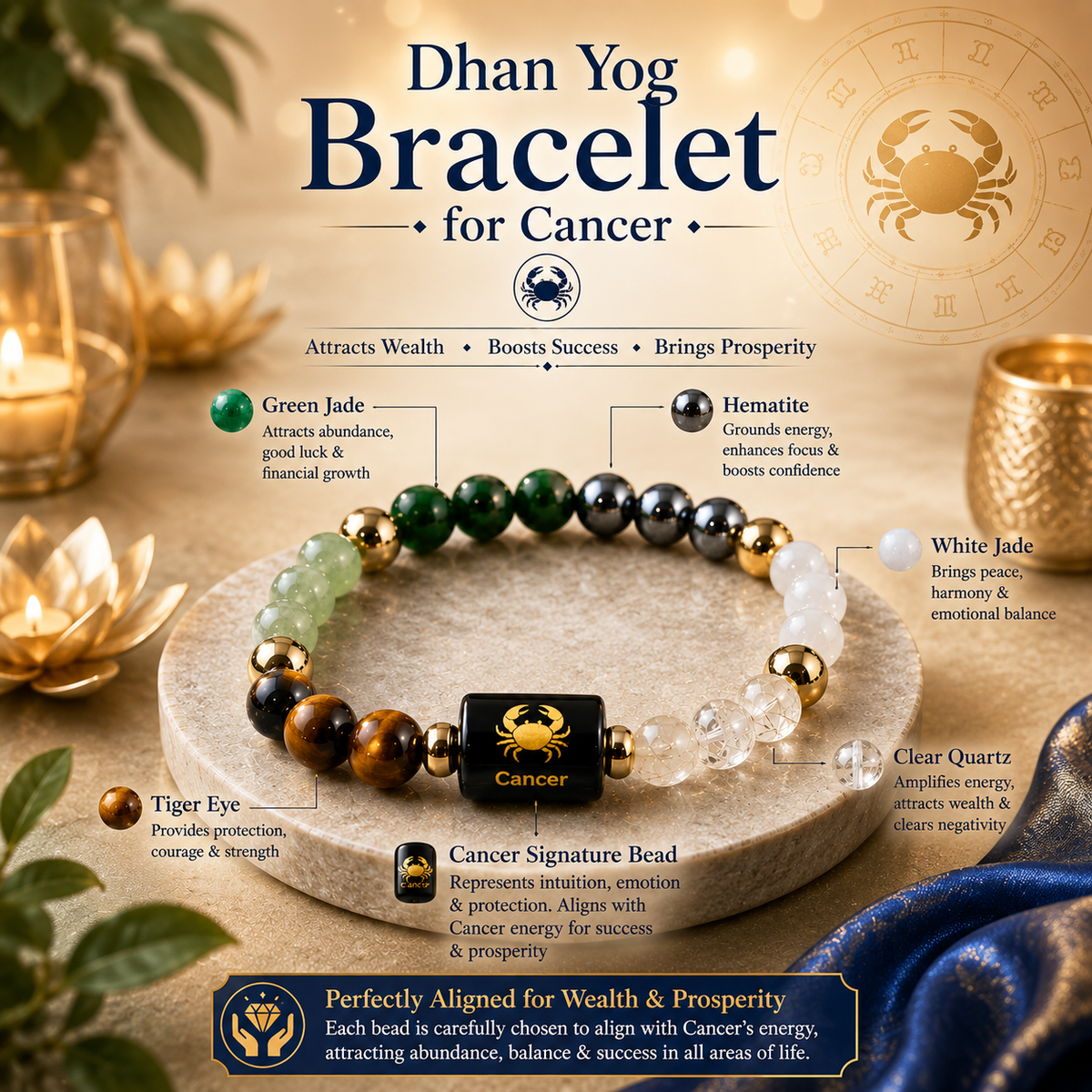 Dhan Yog Bracelet for Cancer