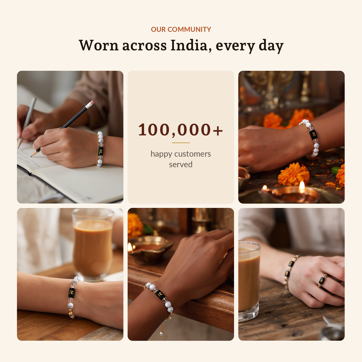 Cancer Zodiac Slider Bracelet for Women, worn across India