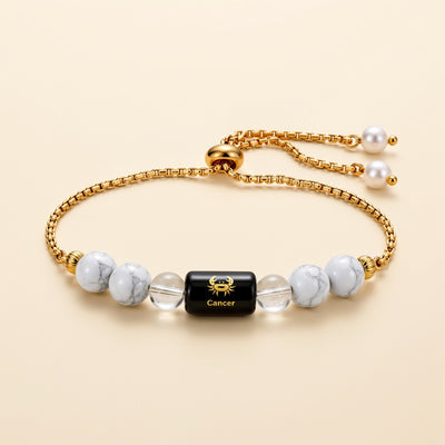 Cancer Zodiac Slider Bracelet for Women