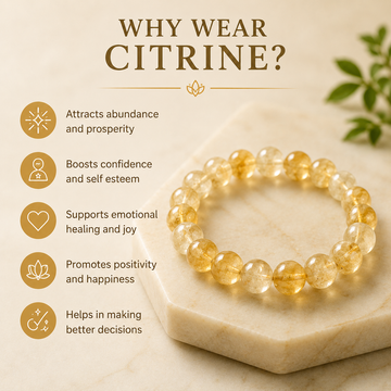 Natural Citrine Bracelet - 4