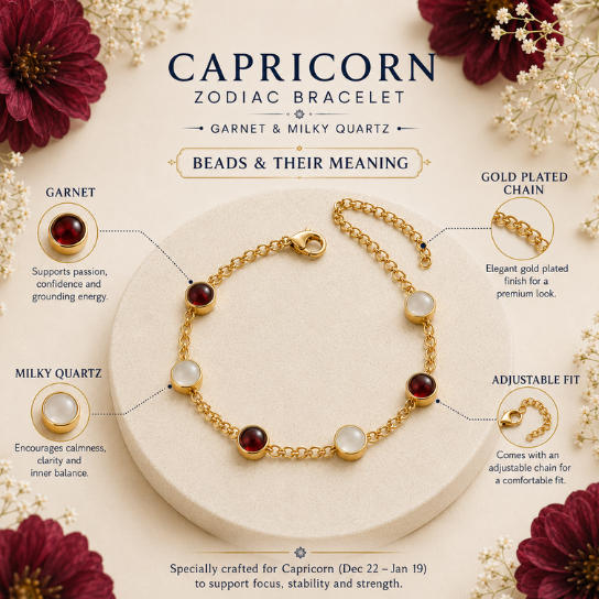 Capricorn Zodiac Bracelet for Women