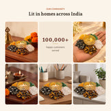 Dhan Lakshmi Deep (Five Crystal Diya), kept in homes across India