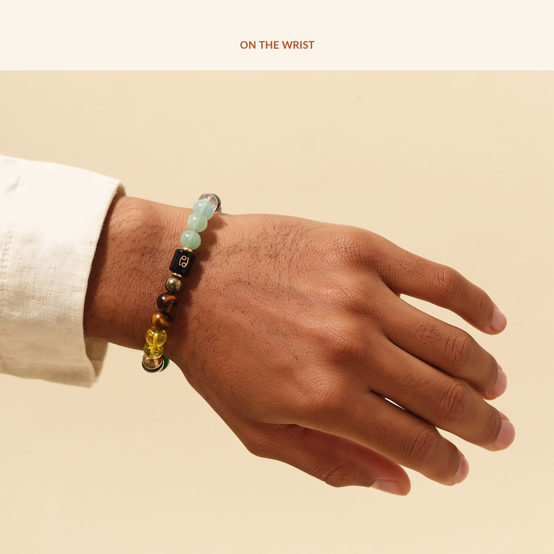 Dhan Yog Bracelet for Cancer, on the wrist