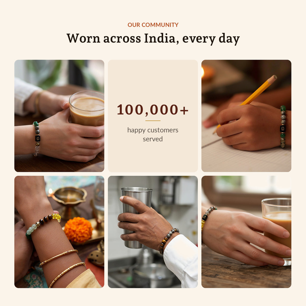 Dhan Yog Bracelet for Cancer, worn across India