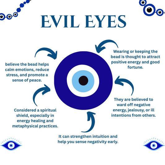 Evil Eye Bracelet with Black Obsidian