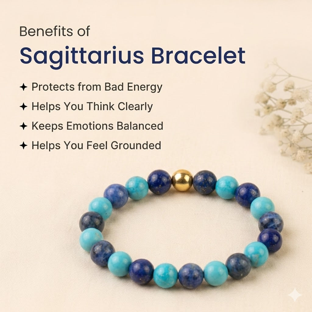 Sagittarius Natural Multi Stone Bracelet
