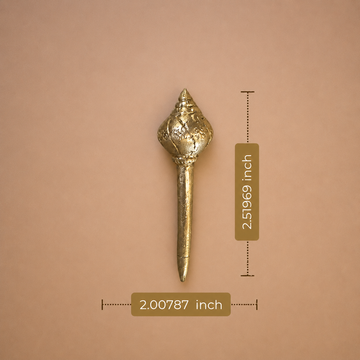 Brass Hanuman Gada (Mace) – Symbol of Power & Protection - 3
