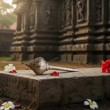 Brass Hanuman Gada (Mace) – Symbol of Power & Protection - 2