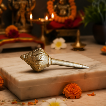 Brass Hanuman Gada (Mace) – Symbol of Power & Protection - 4