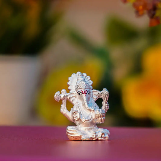 Ganesh Ji Idol – 999 Pure Silver