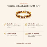 Gold Plated Rudraksha Bead Bracelet - 5 Mukhi, why Vedic Shop