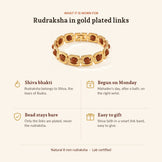 Gold Plated Rudraksha Bracelet, what it is worn for