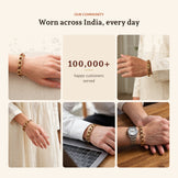Gold Plated Rudraksha Bracelet, worn across India