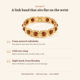 Gold Plated Rudraksha Bracelet, size and fit
