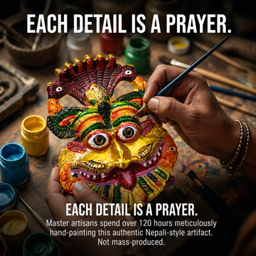 Multicolor Kirtimukh Wall Decor | NAZARBATTU - 4