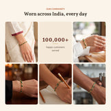 Green Tulip Bracelet, worn across India