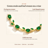 Green Tulip Bracelet, up close