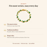 Green Tulip Bracelet, size and fit