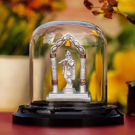 LORD KRISHNA IDOL WITH FLUTE (999 SILVER)