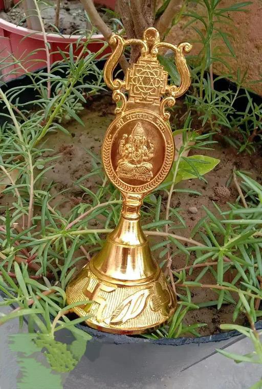 Laxmi Kuber Pooja Bell (Size: Approx. 9 cm)