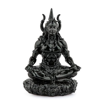 Shiv Sitting with Trishul Idol (Size: 3.5 inches) - 1