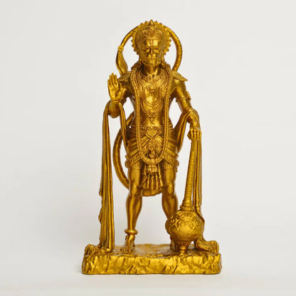 Standing Golden Hanuman Size Approx 12 Cm